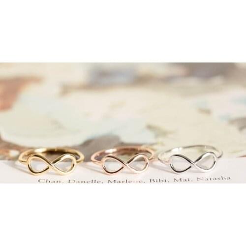 New Fashion Infinity symbol ring Women of eight rings