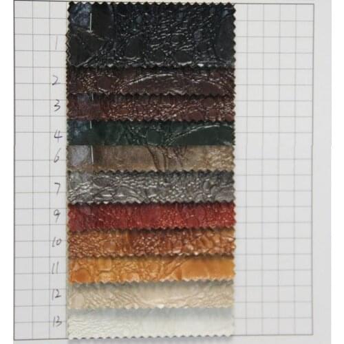 New high quality retro synthetic PVC leathe fabric embossed decoration leather material super fashion leather fabric wholesale
