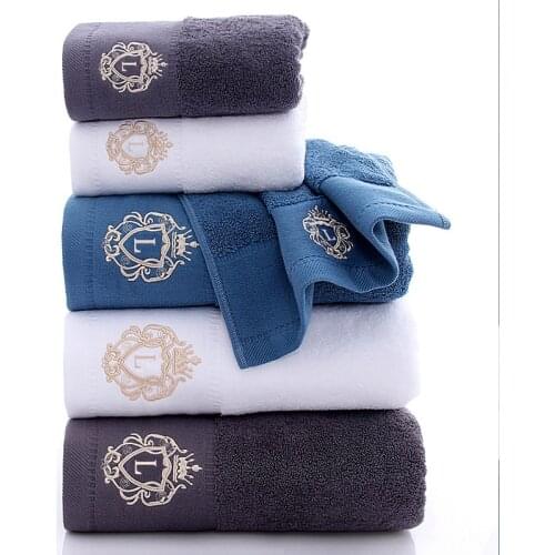 New Towel Set Pure Thick Cotton Hotel bath Towel 70X140CM Face Hand Towel Beauty Salon Bath Homestay Gift wholesale