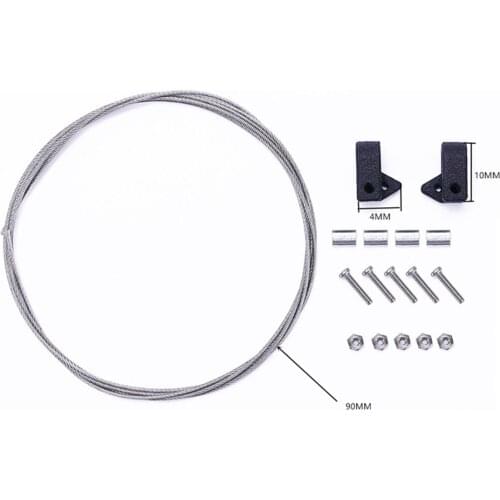 For TRX-4 BRONCO RC Car Shell DIY Modification Upgrade Part Durable Front Crossing Steel Cable Line