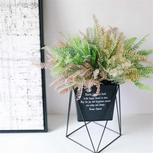 Artificial Plants Plastic Flower Green Grass Desktop Decor Fake Plant Simulation Bonsai Flowers For Wedding Home Garden Decor