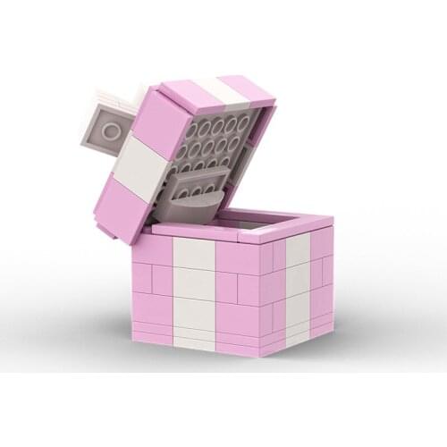 MOC Gift Box Creative Christmas Model DIY Building Blocks Bricks City DIY Small Toys For Children Girls Birthday Love Gift