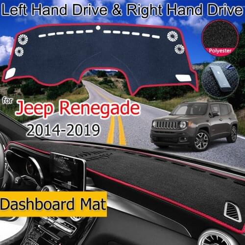 For Jeep Renegade 2014~2019 BU Anti-Slip Mat Dashboard Cover Pad Sunshade Dashmat Car Accessories Trailhawk
