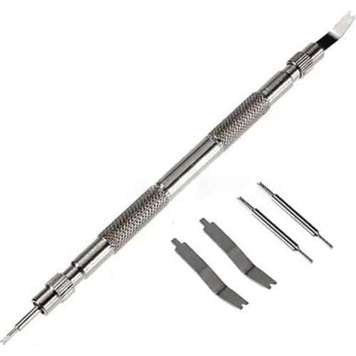 Repair Tools Metal Silver Bracelet Multifunctional Watch Band Opener Strap Replace Spring Bar Connecting Pin Remover Tool #1114