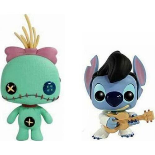 Scrump 126# stitch 127# Collection Action Figure Toys Red Cloth Mulan Model Dolls Gifts for Kids