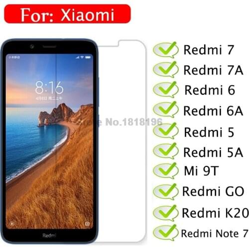 Xiaomi Redmi 5 6 7A K20 GO Glass Xiaomi Mi 9T Tempered Glass 9H Mobile Phone Film for Xiaomi Redmi Note 7 Glass Screen Protector