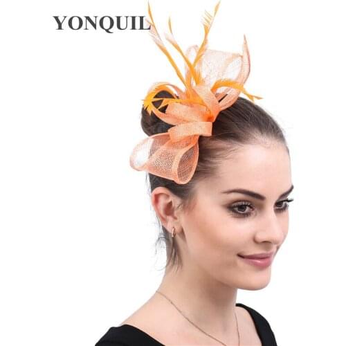 Bride Wedding Elegant Fashion Fascinator Hat Women Show Race Headwear Cocktail Church Women Party Headdress For Wedding Hats