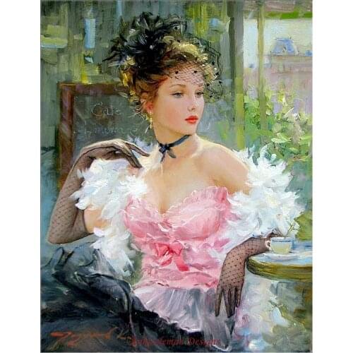 Embroidery Counted Cross Stitch Kits Needlework - Crafts 14 ct DMC Color DIY Arts Handmade Decor - Fashion Beauty