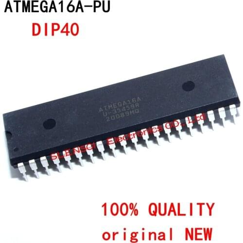 1-2-10pcs/lot ATMEGA16A-PU ATMEGA16APU ATMEGA16A ATMEGA16 DIP-40 In Stock
