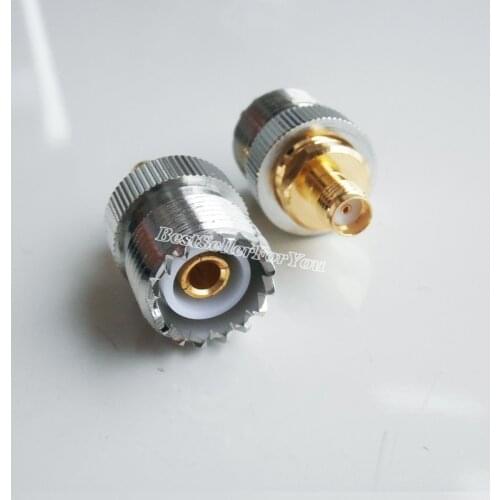 1Pcs UHF Female SO239 to SMA Female Plug RF Antenna for Ham Radio Adapter