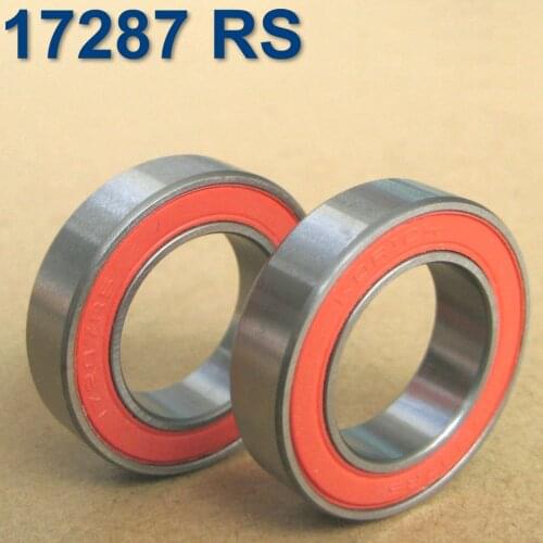 2x 17287 2RS Si3N4 Ceramic Ball Bearing Rubber Sealed Bike Parts 17 x 28 x 7mm