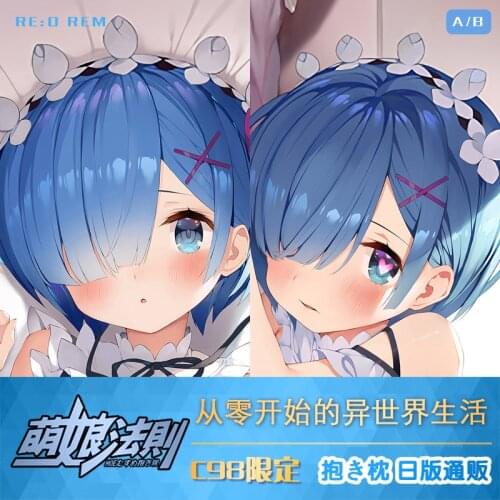Anime Re Zero Rem Dakimakura Hugging Body Pillow Case Cover Pillowcase Cushion Bedding Home Decor Cosplay Decor Otaku Xmas Gifts