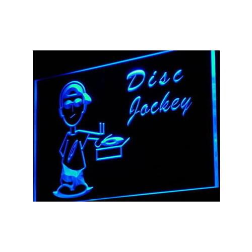 I898 Disc Jockey DJ Disco Music Player Light Signs On/Off Switch 20+ Colors 5 Sizes