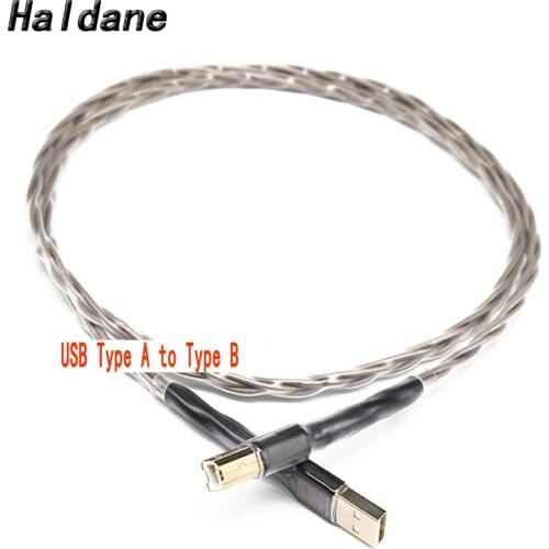 Haldane TOP-HIFI Odin Interconnect USB A-B Audio Cable Gold Plated USB Type A to Type B Audio Digital Cable