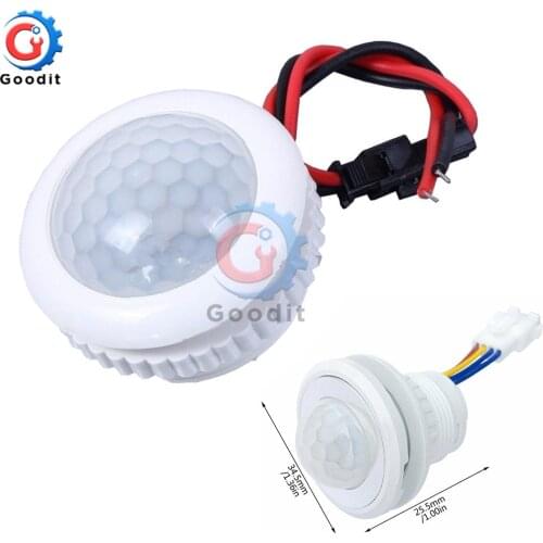 AC 220V Human Induction Switch LED Ceiling Light PIR Motion Sensor Switch Downlight IR Infrared Bulb 3-6M Sensing 20S Delay 50Hz