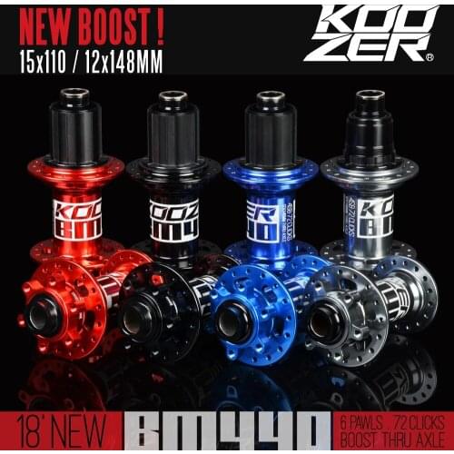 KOOZER BM440 MTB Hubs Mountain Bike BOOST Bearing Hub 32 Hole Disc brake Front Rear 6 Bolt Front hubs 15*110 Rear 12*148mm Thru