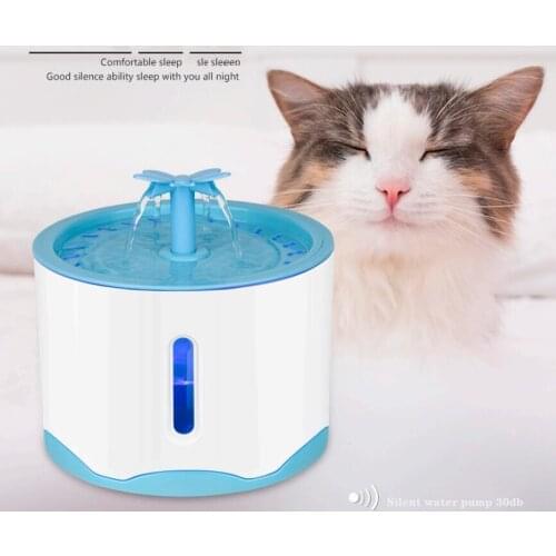 2.6L Pet Cat Fountain Cats Feeder Dogs Drinker Cats Drinking Automatic Water Fountain Indoor Dog Bowl Kitten Water Dispenser