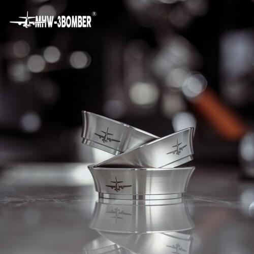 MHW-3BOMBER 51mm Coffee Dosing Ring Funnel 304 Stainless Steel Certain Capacity Barista Accessory Tools Bar Latte Espresso