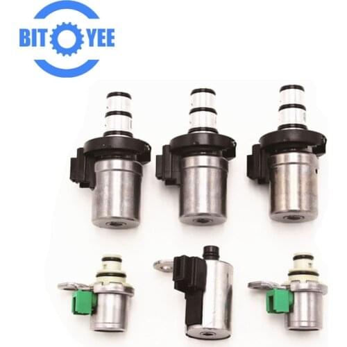 Set of 6 Tested 4F27E Transmission Shift Solenoid Complete Kit for Ford Mazda