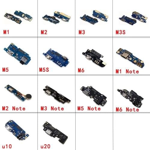 Original Charger Board USB Flex For Meizu M1 M2 M3 M3s M5 M5s M6 Note Mini U10 U20 USB Port Connector Dock Charging Flex Cable