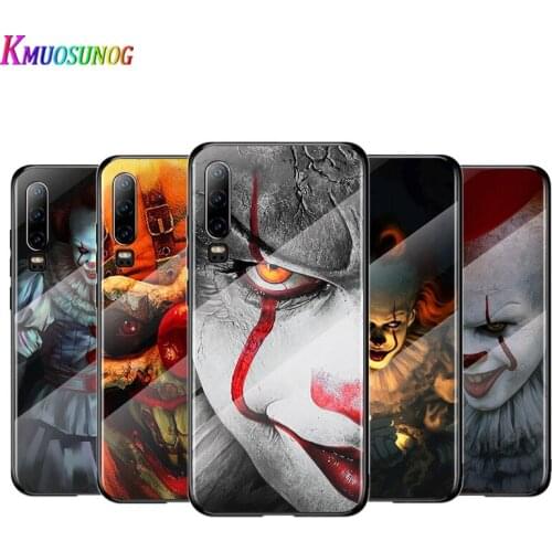 Pennywise Clown For Huawei P40 P30 P20 P10 Pro Plus Lite 5G 2019 Tempered Glass Cover Shell Luxury Phone Case