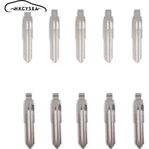 HKCYSEA 10 pcs/lot Metal Blank Uncut Flip KD Remote Key Blade Type #34 for Kia Rio Accent Key Blade NO. 34