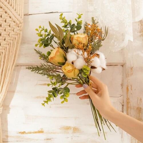 Realistic Fake Flower Faux Rose Flower Looking Artificial Flower Faux Silk Flower 1 Bouquet