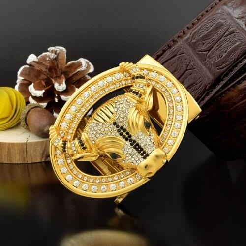 Gold cowhide belt mens retro black leather mens belt designer brand high-quality belt genuine leather leather homme