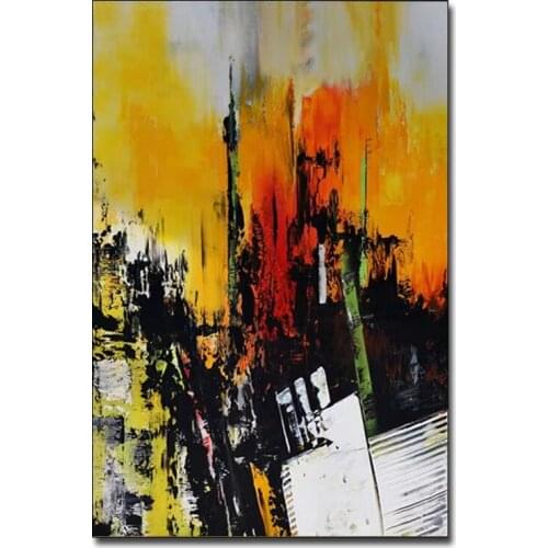 Pure Hand-painted High Quality Oil Painting Home Artwork Abstract Artwork Colorful Textured Canvas Wall Art For Living Room