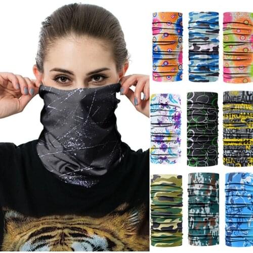 Magic Headwear Neck Warmer Men Women Tactical Headband Windproof Head Scarves Straight tubular Outdoor Cycling Bandanas