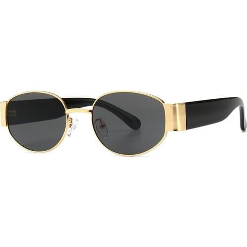 2019 New Luxury Oval Designer Sunglasses For Men And Women Classic Metal Frame Fashion Sun Glasses