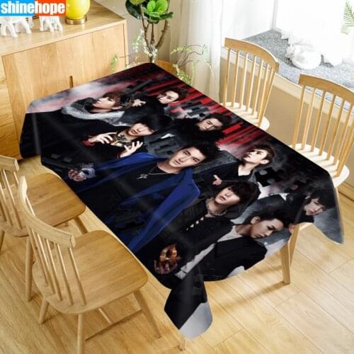 Super Junior Table Cloth Oxford Print Waterproof Oilproof Home Rectangular Party Table Cover 100X140cm/140X250cm