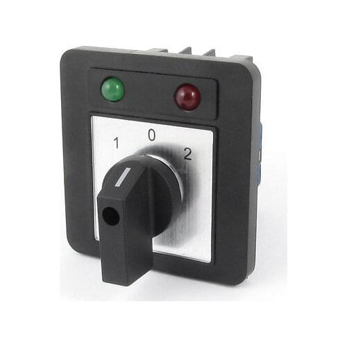 Ui 660V Ith 20A Momentary 3 Position 12 Terminals Rotary Cam Changeover Switch