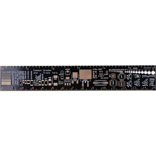 PCB Packaging Units PCB Ruler For Electronic Engineers For Geeks Makers For Arduino Fans PCB Reference Ruler