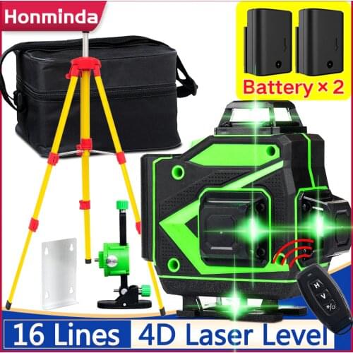 16/12 Lines 4D Laser Level green line SelfLeveling 360 Horizontal And Vertical Super Powerful Laser level green Beam laser level