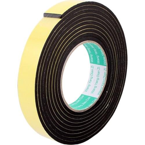 UXCELL 3Mx25mm Single Sided Sponge Tape Adhesive Sticker Foam Glue Strip Sealing Sponge Foam Rubber Strip Neoprene Tape
