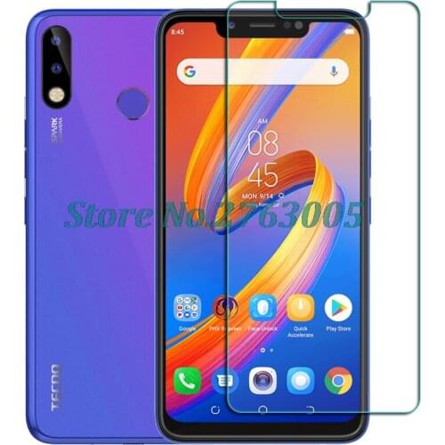 Tempered Glass For Tecno Spark 3 Pro 6.2" Spark3 3Pro Protective Film Screen Protector Phone Cover