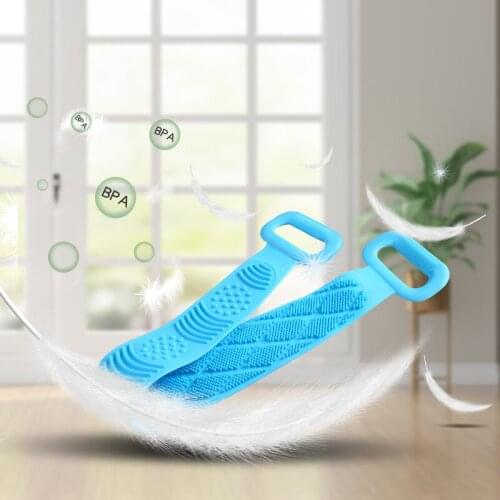 045 Bath Shower Silicone bath towel strong back rub plaster strip to remove dead skin labor-saving and convenient bath towel