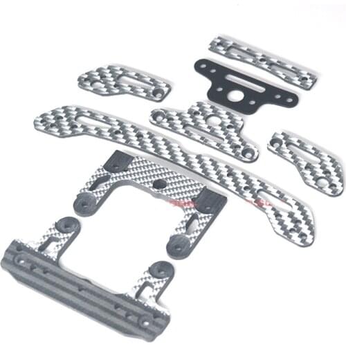 1Set Fish Tail Silver/Black MS/MSL/VZ/FMA/S2 Single Spear Rear System Carbon Modify Parts for Tamiya Mini 4WD Car Model