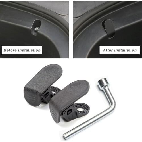 2PCS/Set Car Front Trunk Bag Cargo Hooks Clip Bolt Covers For Tesla Model 3 Car Accessories