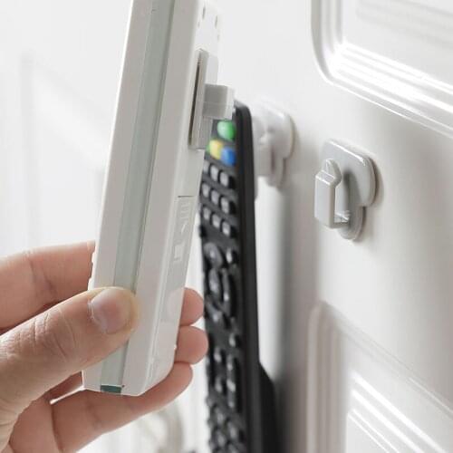 2 Pcs Multifunctional Household Remote Control Rack Nail-free Creative Strong Wall Hanging Viscose Remote Control Storage Hook