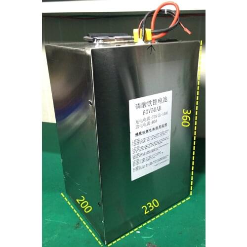 60V 50ah lifepo4 battery pack high capacity for 60v 3000w AGV car boat industrial equipment electric fork-lift truck