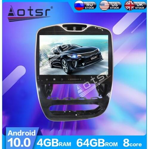 AOTSR PX6 4+64GB Android 10.0 Car Radio Player GPS Navigation For Renault Clio 2017-2018 IPS screen DSP multimedia stereo