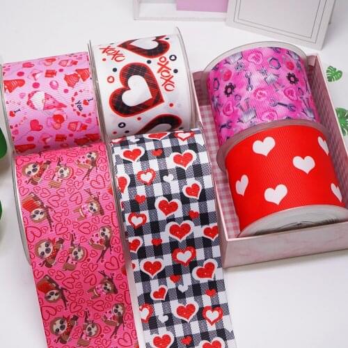Free shipping Printed 3 inch 75mm Cartoon characters printed grosgrain ribbonS for Accessories 50043