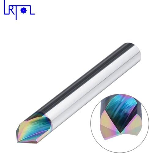 Diameter 3-20mm 2f solid tungsten carbide chamfer end mill 60/90/120 straight groove milling cutter Aluminum cnc cutter bits