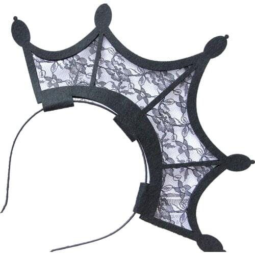 Halloween Gothic Crown Hairbands Girls Headband Head Wear Fancy Dress Party Hairband Hair Accessories