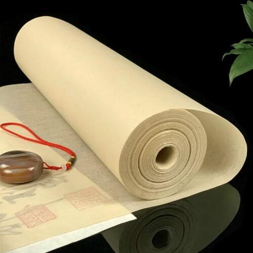 Rolling Papel Arroz Calligraphy Paper Half Ripe Xuan Paper Chinese Ultra-thin Rice Paper Chinese Painting Chanyi Rijstpapier
