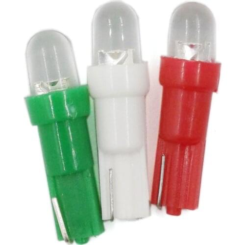 24V 12V T5 Bulb LED Car Truck Instrument Indicator Light Air Conditioner Indicator LED Small Lamp White Red Green Colors