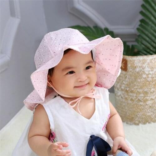 Summer Baby Hat Infant Baby Girl Sun Hat Cotton Children Kids Summer Hat Beach Bucket Cap Toddler Girls Hat Enfant