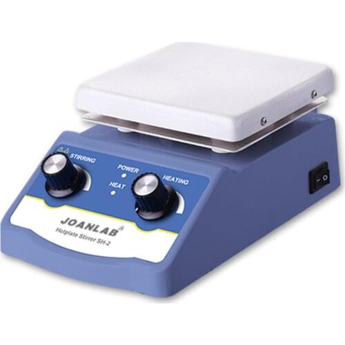 1L Heating Magnetic Stirrer 180W Magnetic Mixer with Stir Bar 1600rpm Max Stirring Hot Plate HS-12